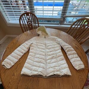 Bass Outdoor Packable Down Jacket-Size M Off White VGUC Hooded
